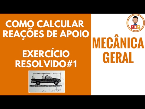 [Mecanica geral]: Equilibrio do corpo rígido – Como calcular reaçoes de apoio na pick-up