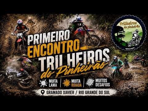 1º Encontro Trilheiros do Pinheirão | Muita Lama, Roiadas e Desafios Insanos! 🏍️💨
