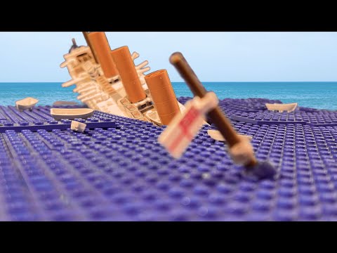 LEGO Sinking of the Britannic | Stop Motion (Featuring @HistoricTravels)
