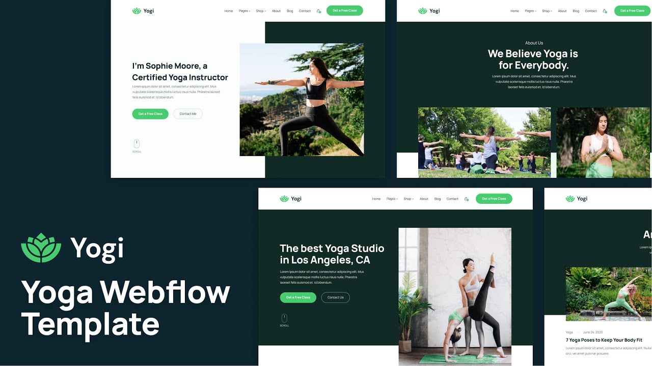 Yogi - Yoga Webflow Template | BRIX Templates