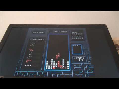[NES Tetris] Tetris in Level 19 (No Next Box)