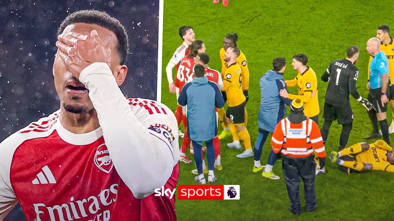 FULL-TIME SCENES as Arsenal drop more points in the title race at Wolves!