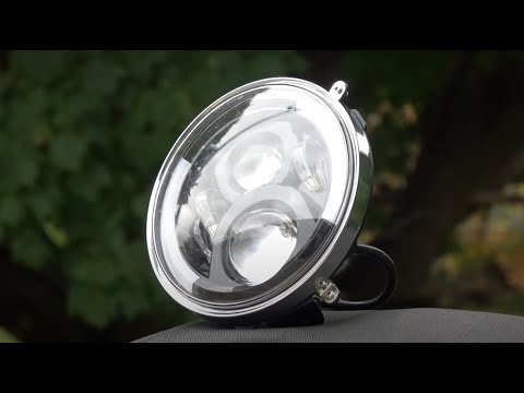 How to install LED Headlight adapter for Kawasaki 900 1500 1600 1700 2000 Suzuki Boulevard C50 C90