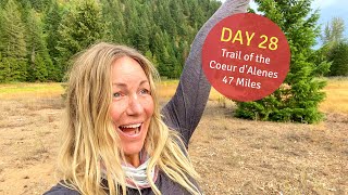 Cycling Trail of the Coeur d'Alenes 70 Mile Paved Bike Path! ( DAY 28 Bikepacking )