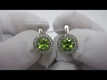 Відео огляд Срібні сережки з хризолітом 293кн