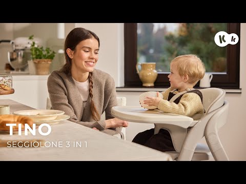 Kinderkraft Seggiolone TINO Beige 3 in 1 per Bambini e Adulti