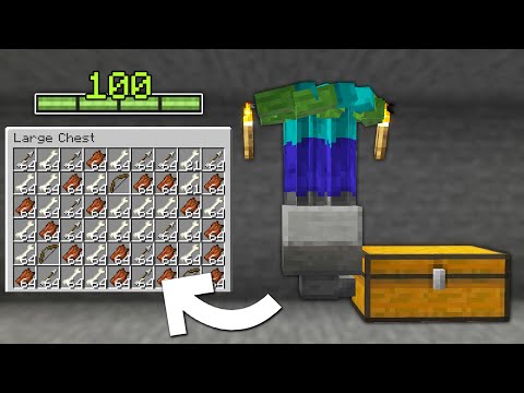 Minecraft Easiest Zombie Skeleton Mob Spawner XP Farm | Tutorial 1.20+