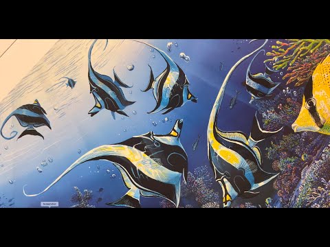 "Diamonds of the Sea (Diptych)" by Robert Lyn Nelson #art #fineart #paintings #underthesea