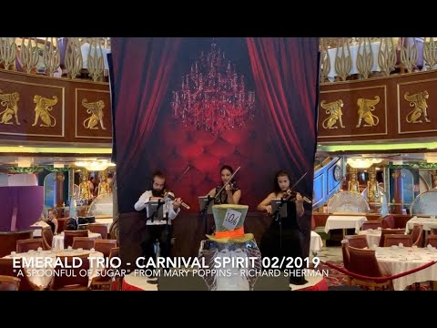 "A spoonful of sugar" from Mary Poppins - Emerald Trio - Tea Time Carnival Spirit