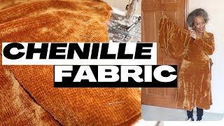 SEWING WITH CHENILLE FABRIC - WHAT YOU NEED TO KNOW #chenille #kwiksewpatterns #KS3469 #sewing #diy