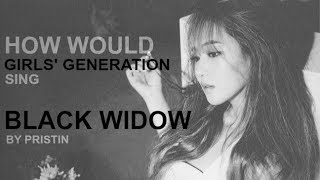 How would Girls' Generation sing Black Widow by Pristin (Line Distribution)