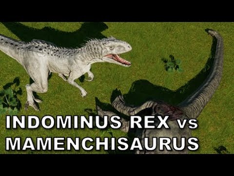 Mamenchisaurus Vs Indominus Rex - Jurassic World Evolution