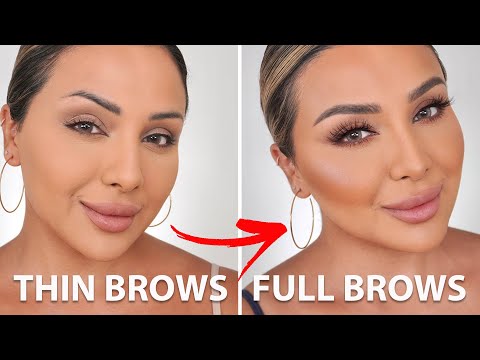 HOW TO MAKE SPARSE EYEBROWS LOOK FULLER | NINA UBHI