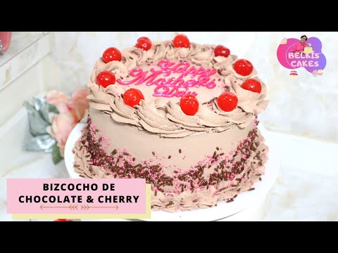 HOW TO MAKE A CHOCOLATE AND CHERRY CAKE FOR MOTHER'S DAY | Belkis Cakes
