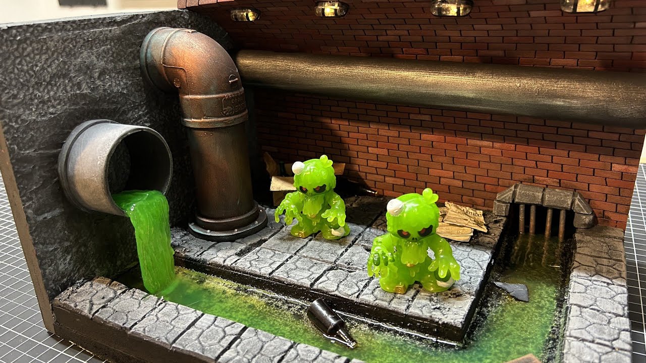 Como fazer um diorama de esgoto