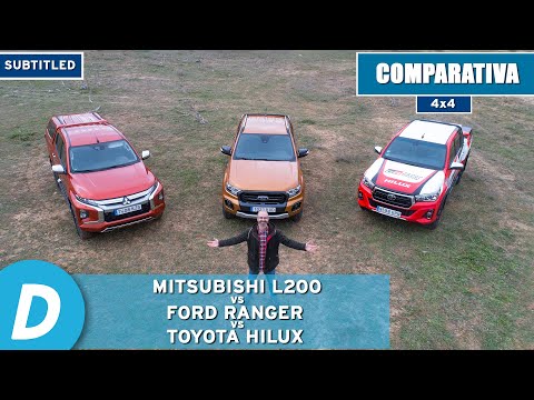 4×4 Test ¡to the limit!: Toyota Hilux vs Ford Ranger vs Mitsubishi L200 (Triton) | Offroad test
