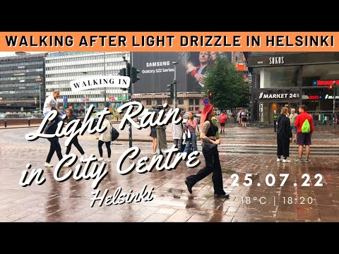 Walking after light rain in Helsinki | Walking past some great places!