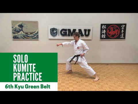 Shotokan Karate - 6th Kyu Green - Solo Kumite Class thumbnail