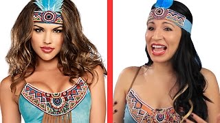 Native Americans Try On &quot;Indian&quot; Halloween Costumes