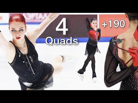 Valieva NEW Russian National Champion 2022 - Trusova takes the silver medal !