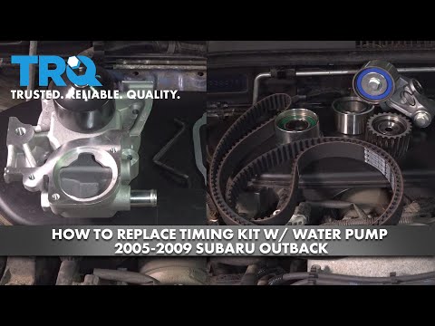 How to Replace Timing Belt Kit w/ Water Pump 2004-2009 Subaru Outback