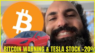 BITCOIN DROP EXPLAINED - WATCH BEFORE YOU BUY OR SELL! TESLA STOCK +20%