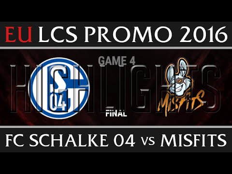 FC Schalke 04 vs Misfits Game 4 Highlights, EU LCS Spring Promotion 2017, S04 vs MSF G4