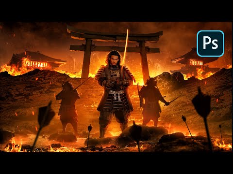 Create This EPIC Samurai Inferno Art in Photoshop