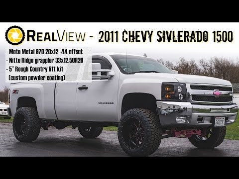 RealView - Lifted 2011 Chevy Silverado 1500 w/ 20" Moto Metal 970s & 32" Nitto Ridge Grapplers