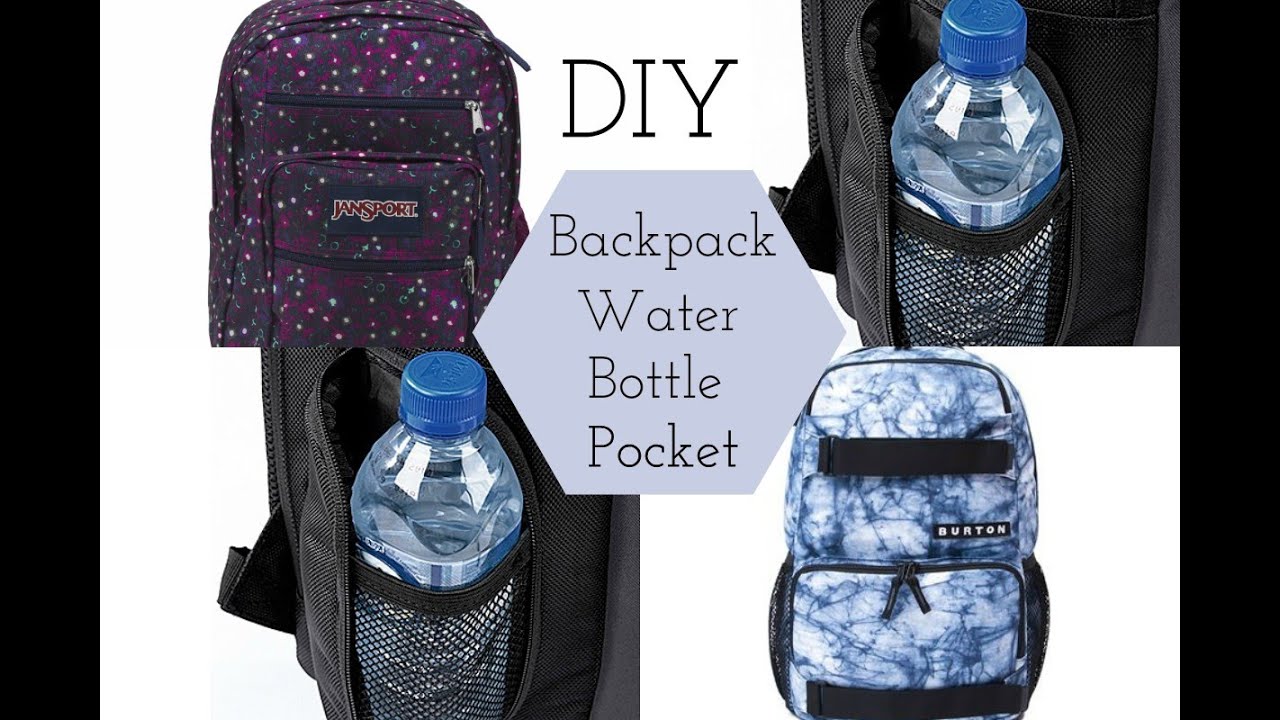 DIY Backpack Water Bottle Pocket