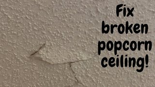 How to Repair Broken Sheetrock on a Popcorn Ceiling - Spencer Colgan
