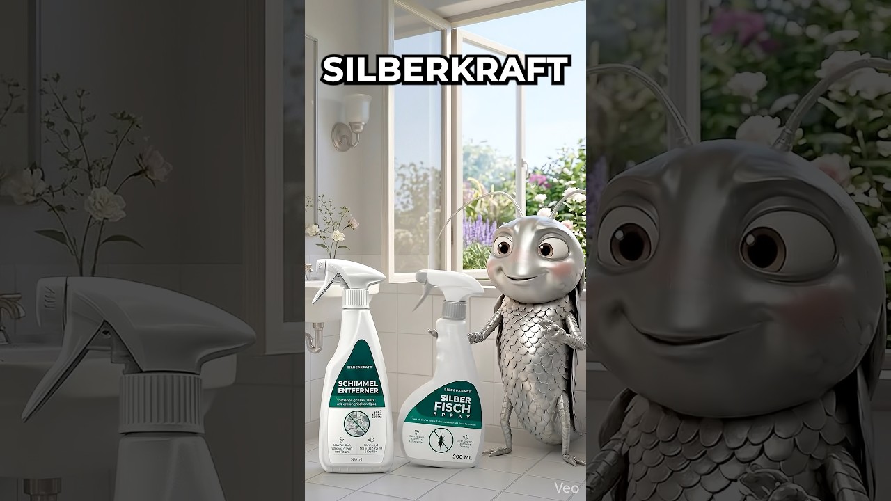 😳 Silberfische sind ein Hinweis auf zu hohe Luftfeuchtigkeit und auf Schimmel.