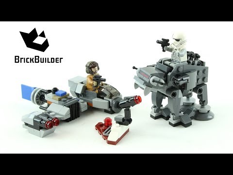 Vidéo LEGO Star Wars 75195 : Microfighter Ski Speeder vs. Quadripode du Premier Ordre