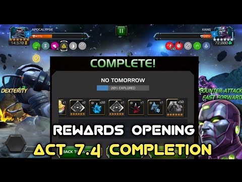 Act 7.4 completion Rewards Opening - Marvel Contest of Champions