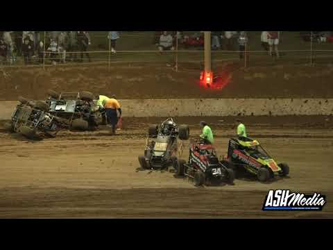 Speedcars: Midget 50 Lapper B-Main Rollover - Archerfield Speedway