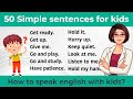 50 Simple Sentences For Kids Spoken English For Kids Daily Use English Sentences