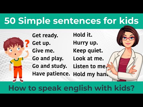 50 Simple sentences for kids || Spoken English for kids || Daily use English sentences