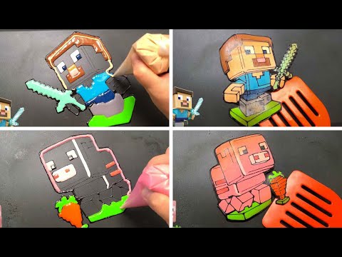 Treasure X, Minecraft, Pancake art Challenge/Steve, Pig(Herobrine week music)-FNF Minecraft mod