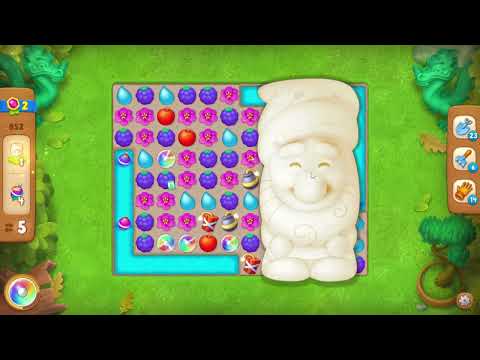 Gardenscapes 852 Level - 16 moves - NO BooSTERS
