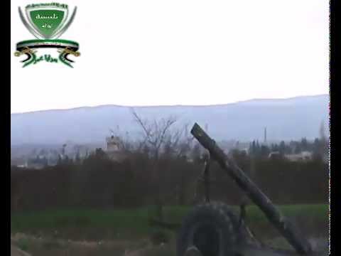 استهداف مقرات النظام في قرية الأشرفية بالمدفعية من قبل لواء تلبيسة في ريف حمص الشمالي