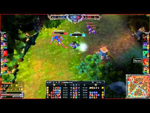 Shyvana vs Olaf 1v1 fight TOP