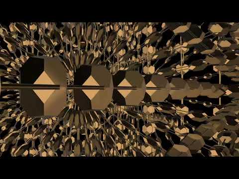 Club Visuals 1131 - Gold Diamonds Rotation VJ Loop