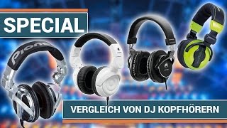 Die besten DJ Kopfhörer - HDJ-1000 vs. American Audio HP550 vs. Omnitronic SHP-900 vs. SHP-5000