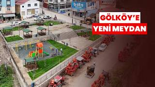 GÖLKÖY’E YENİ MEYDAN: 1450 METREKARELİK ALAN YENİLENDİ