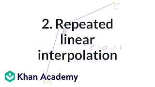 Download the video "2. Repeated linear interpolation | Animation | Computer animation | Khan Academy"