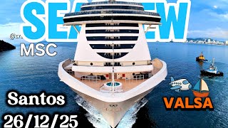 MSC SEAVIEW cruzeiro 26/12/25 ‎⁨@cruzeiros2025⁩ navio Salvador chegando  #cruzeiro #google #cruise