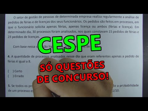 CESPE QUESTIONS #2 - 7 COMPETITION QUESTIONS!!!
