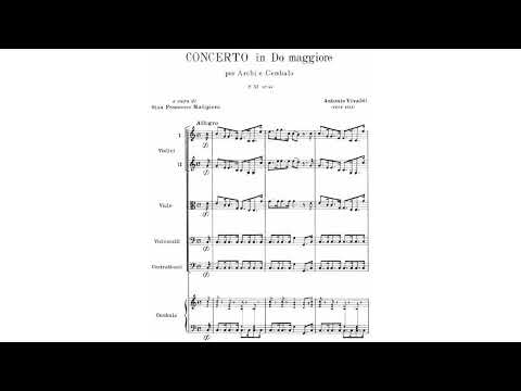 Concerto for Strings in C major RV 114 By Antonio Vivaldi (with Score)