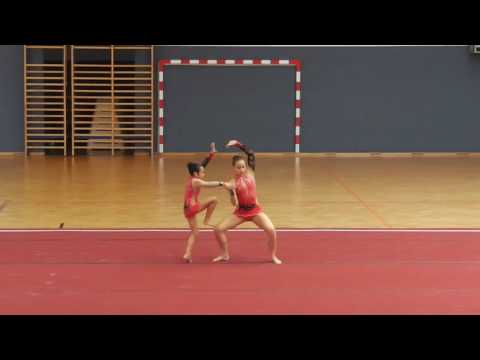 Sportakrobatik Cup der Stadt Wien 2016 USA Krems - Jugend1 Balance - Jimena Leatitia