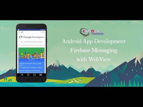 Android Studio Tutorial Firebase Messaging with WebView